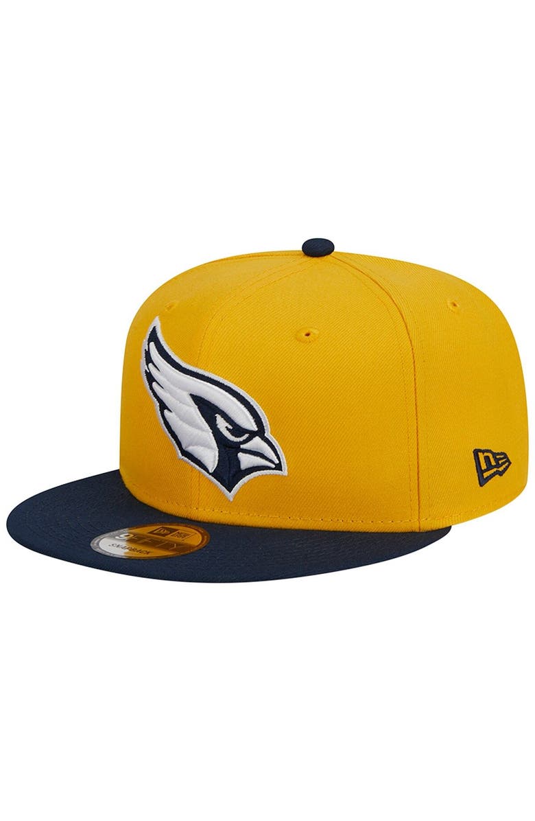New Era Men's New Era Gold/Navy Arizona Cardinals 2-Tone Color Pack 9FIFTY Snapback Hat, Main, color, 