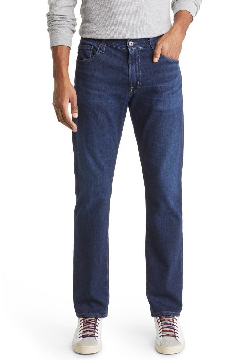 Everett Slim Straight Leg Jeans, Main, color, CRUSADE