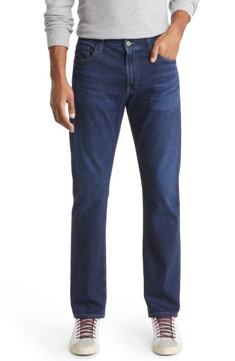 Slim straight denim(0 GREY): パンツanuans