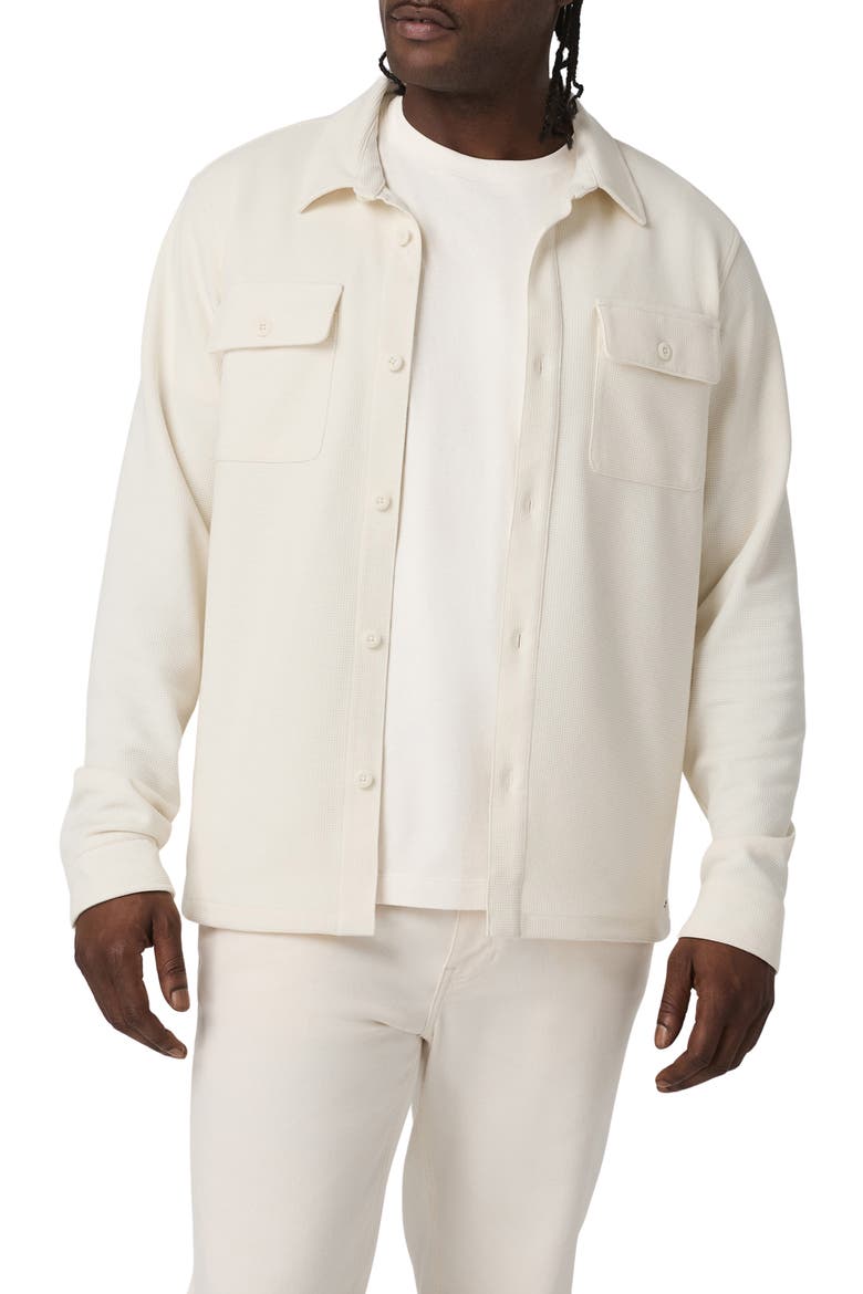 Waffle Shirt Jacket, Main, color, NATURAL