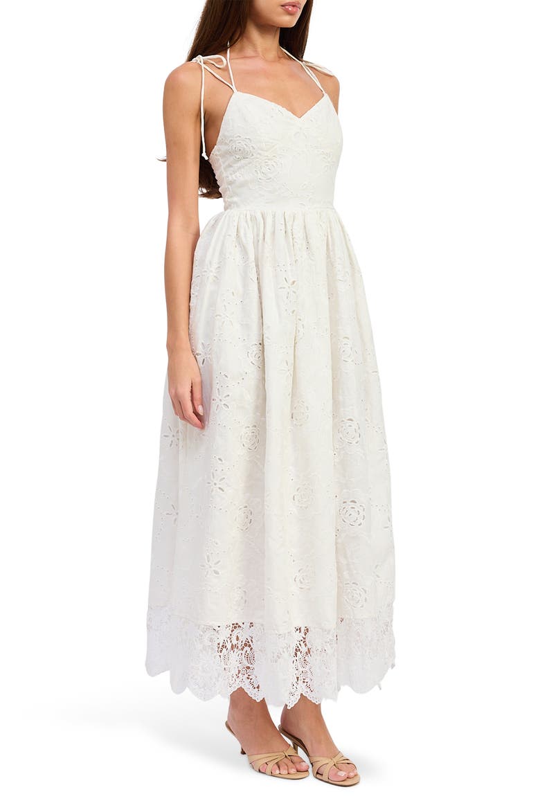 Aanlise Maxi Midi Dress, Alternate, color, WHITE
