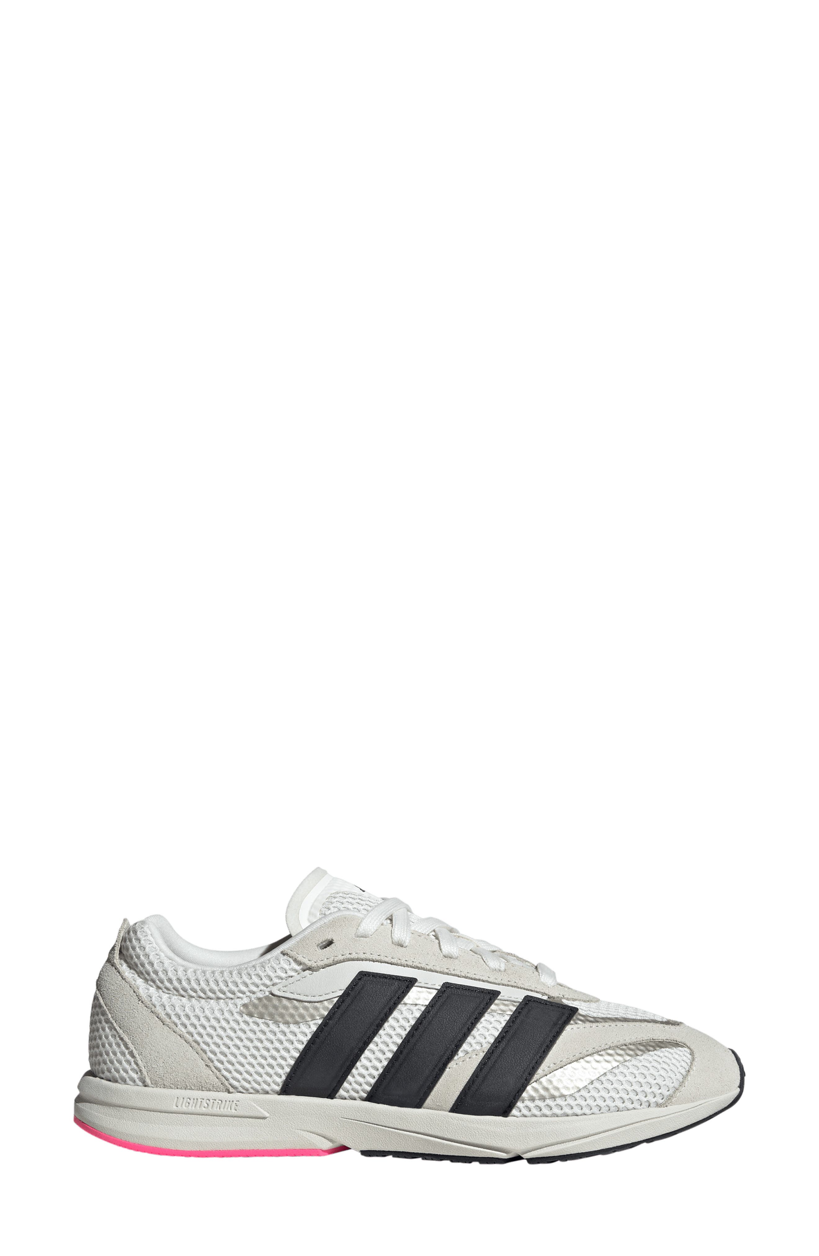 adidas Lightblaze Low Sneaker, Alternate, color, Off White/ Black/ Lucid Pink