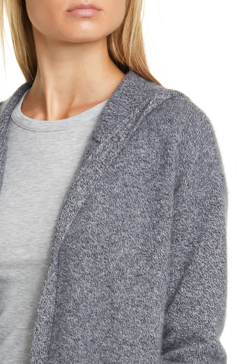 Nordstrom Signature Hooded Boiled Cashmere Cardigan, Alternate, color, 