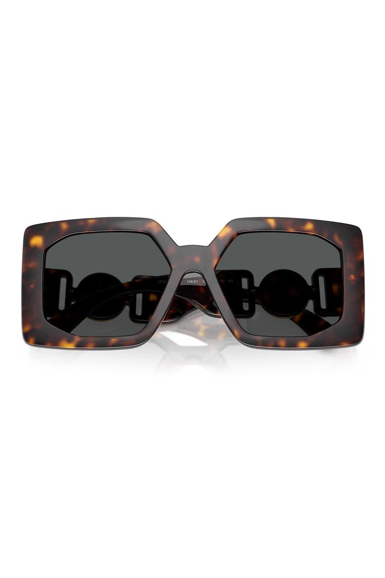 55mm Square Sunglasses, Alternate, color, HAVANA