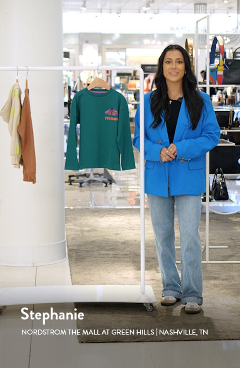 Kids' Autumn Foraging Long Sleeve Cotton Graphic T-Shirt, sales video thumbnail