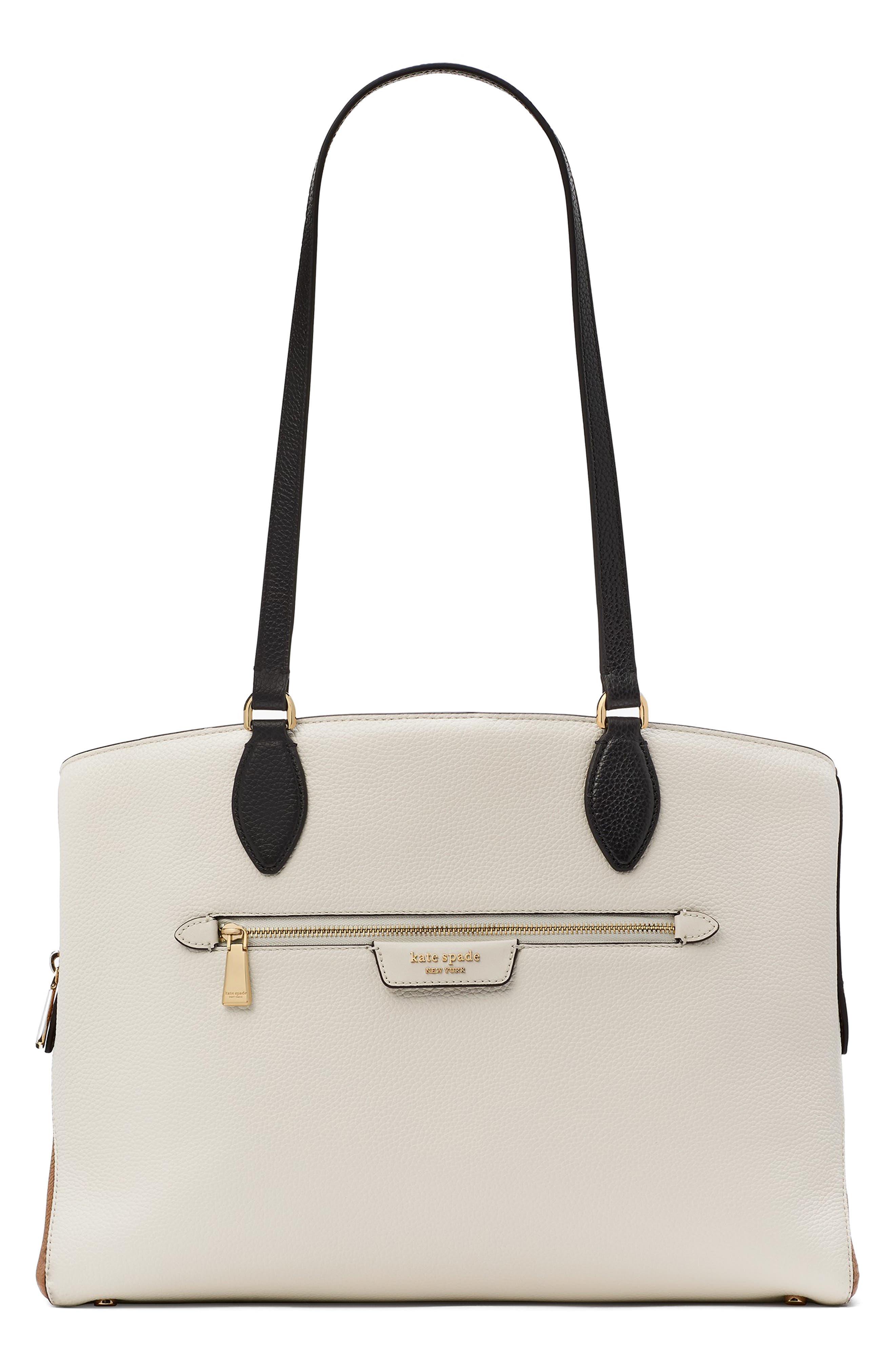 Kate Spade New York hudson colorblock pebble work tote, Main, color, 