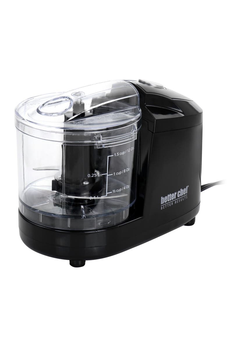 1.5 Cup Safety Lock Compact Chopper in Black, Main, color, Black