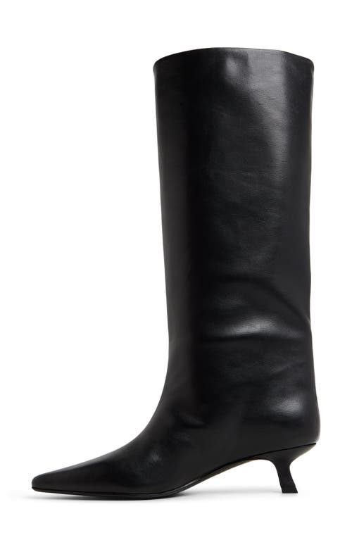 Call It Spring By Aldo Aliccia Pointed Toe Knee High Kitten Heel Boot In Black