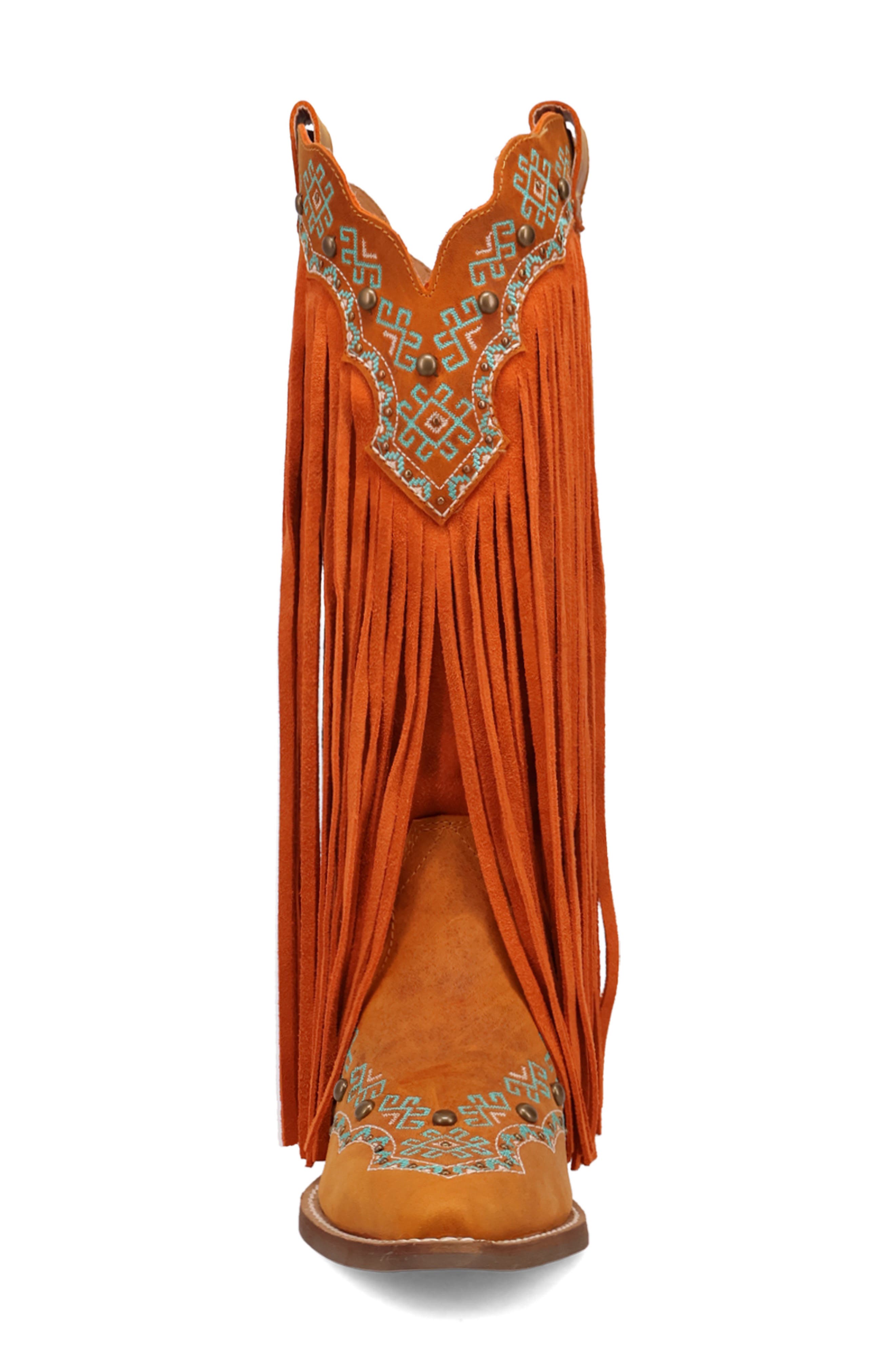 Tequila Sunrise Western Boot, Alternate, color, RUST