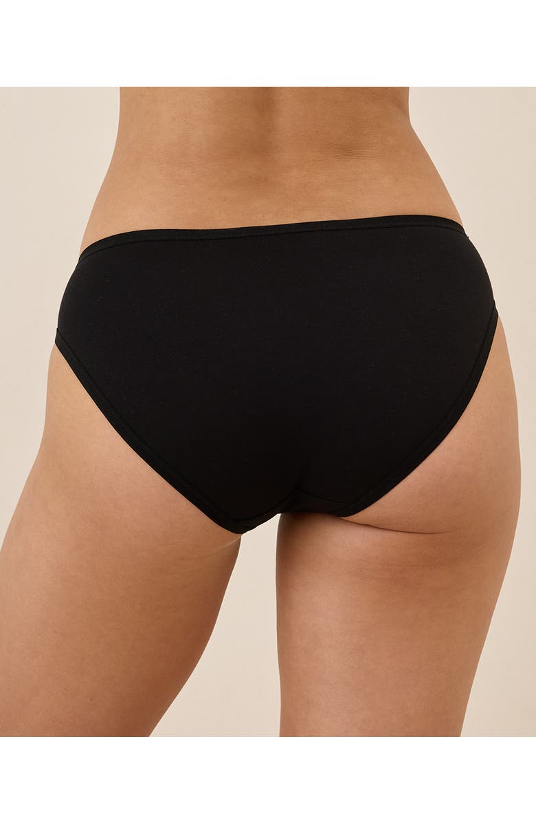 Pact Everyday Classic Fit Bikini 5-Pack, Alternate, color, Black