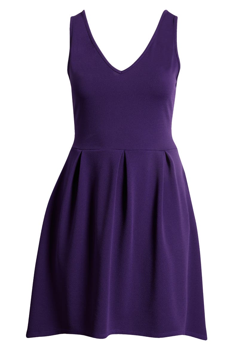 Party Stretch High-Low Dress, Alternate, color, PURPLE