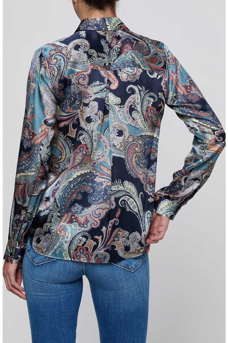 Tyler Silk Shirt, Alternate, color, MIDNIGHT MULTI BESSARABIAN