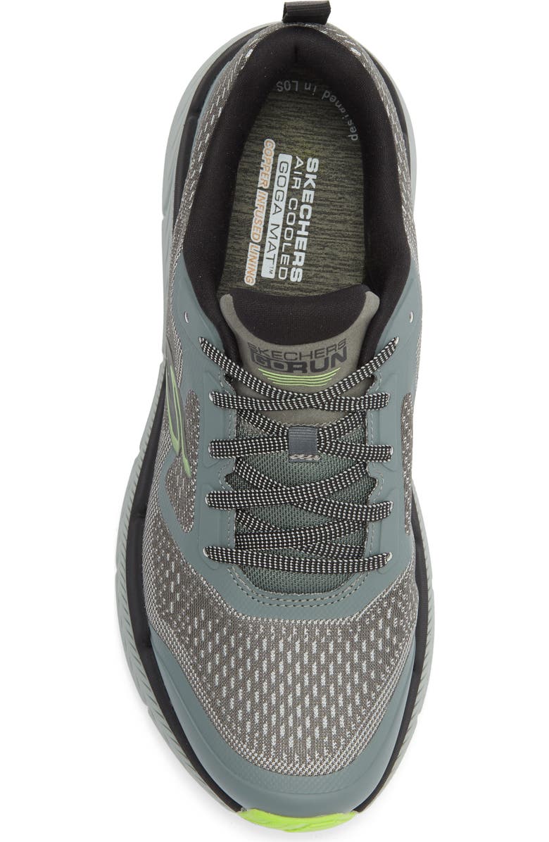 SKECHERS Max Cushioning Premier 2.0 - Vantage Running Shoe, Alternate, color, Grey/ Lime