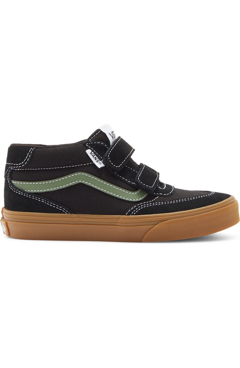 Vans Kids' Brooklyn Mid Sneaker, Alternate, color, Black/Green