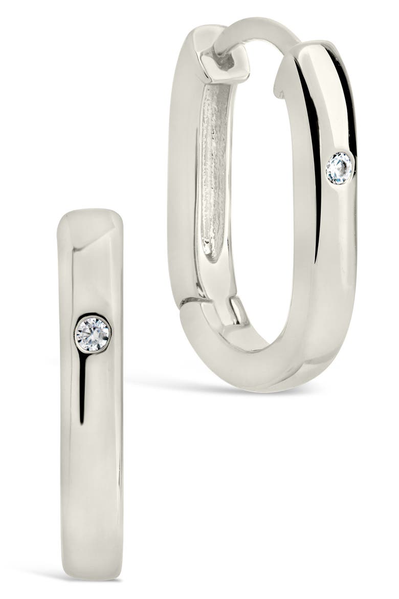 Arlet Hoop Earrings, Main, color, SILVER