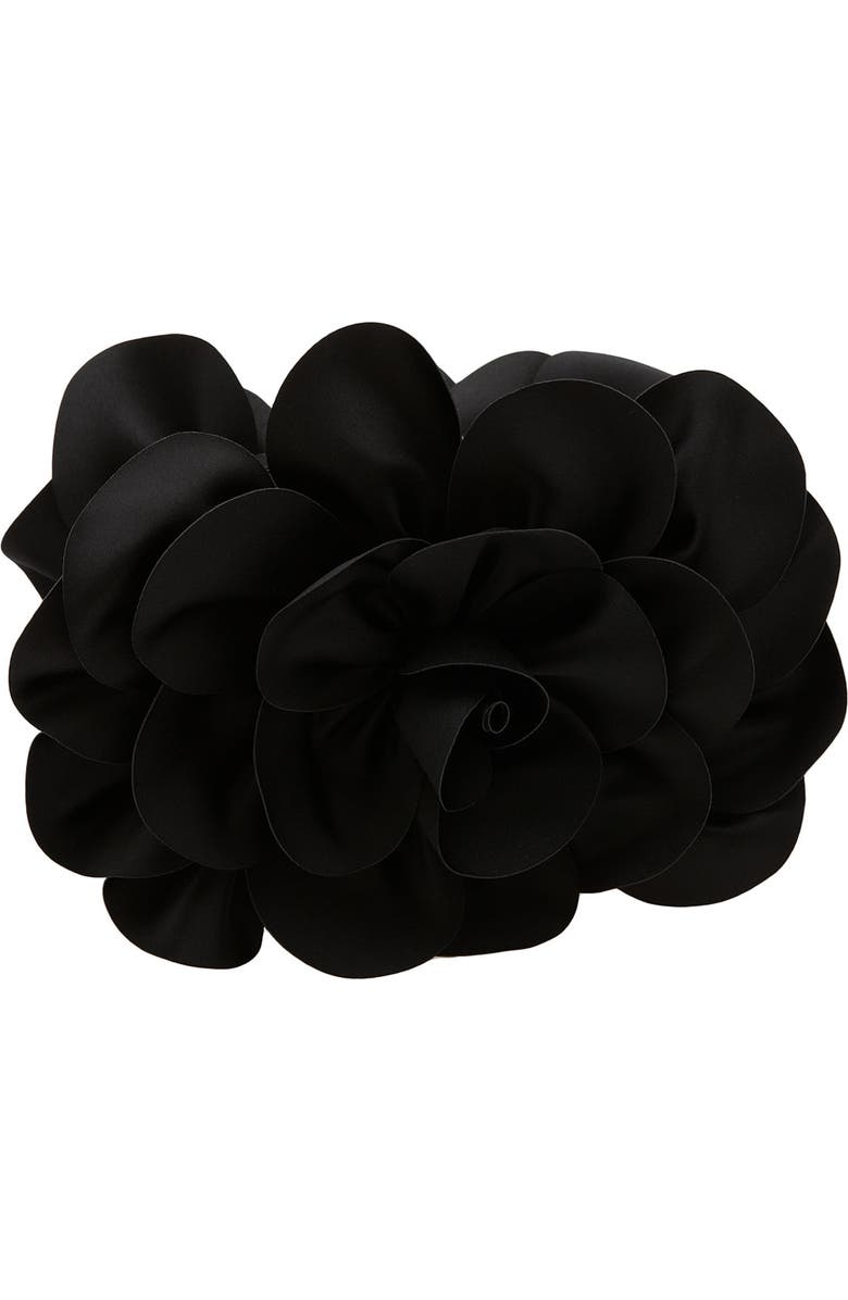 Sondra Roberts 'Rose' Satin Box Clutch, Main, color,