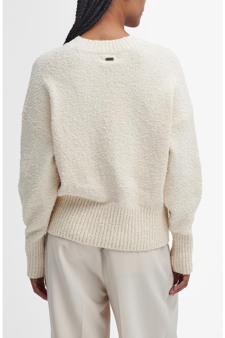 Iris Cotton Blend Bouclé Sweater, Alternate, color, ECRU BEIGE