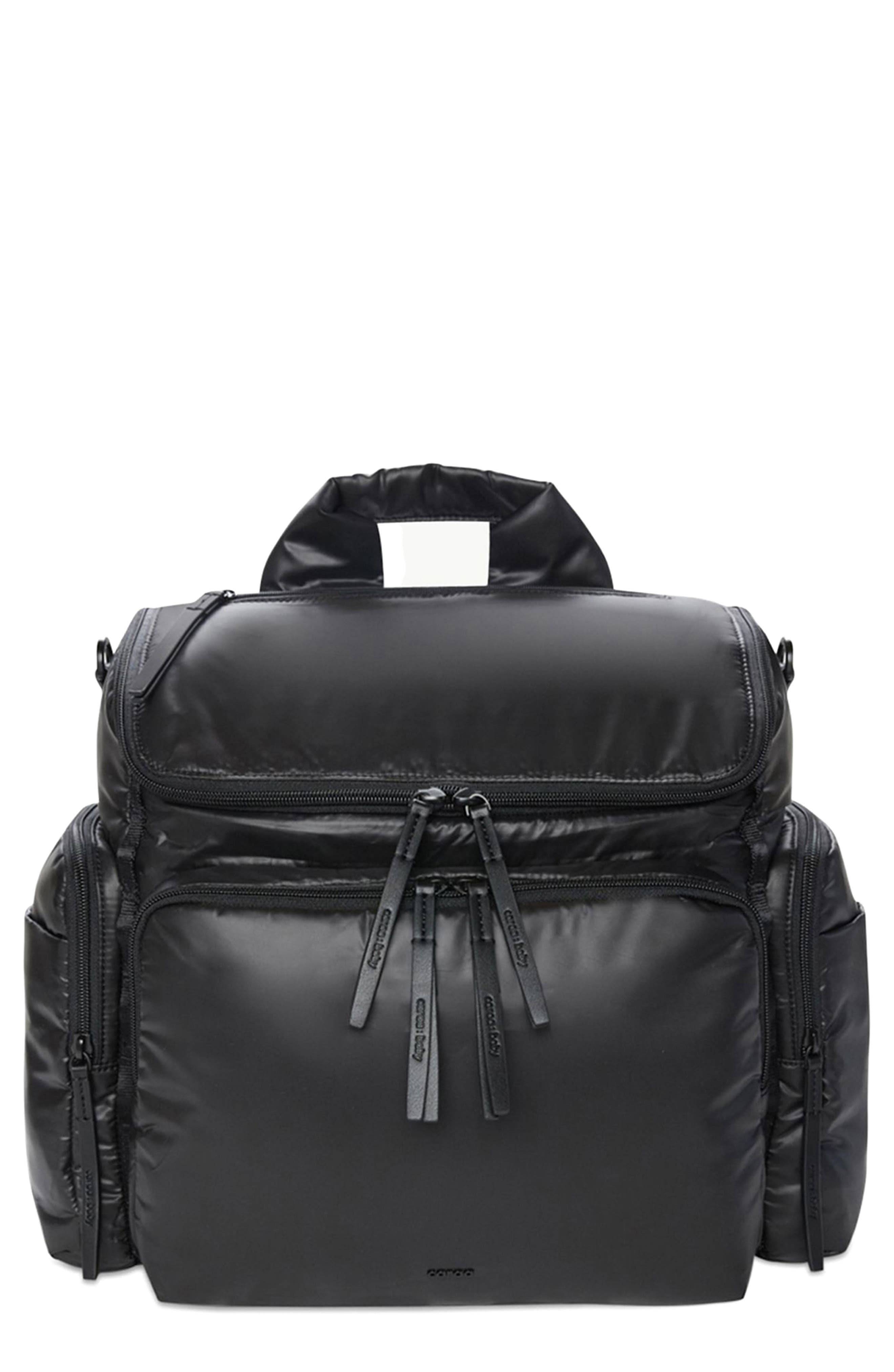 Caraa Medium Baby Bag Diaper Bag, Main, color, Black