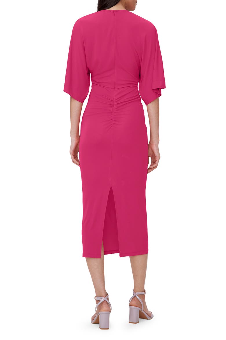Valerie Center Ruched Bodice Dress, Alternate, color, BRIGHT BERRY