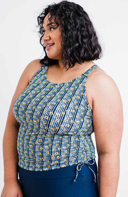 Calypsa Plus Size Maya Tankini Swim Top With Built-in Bra