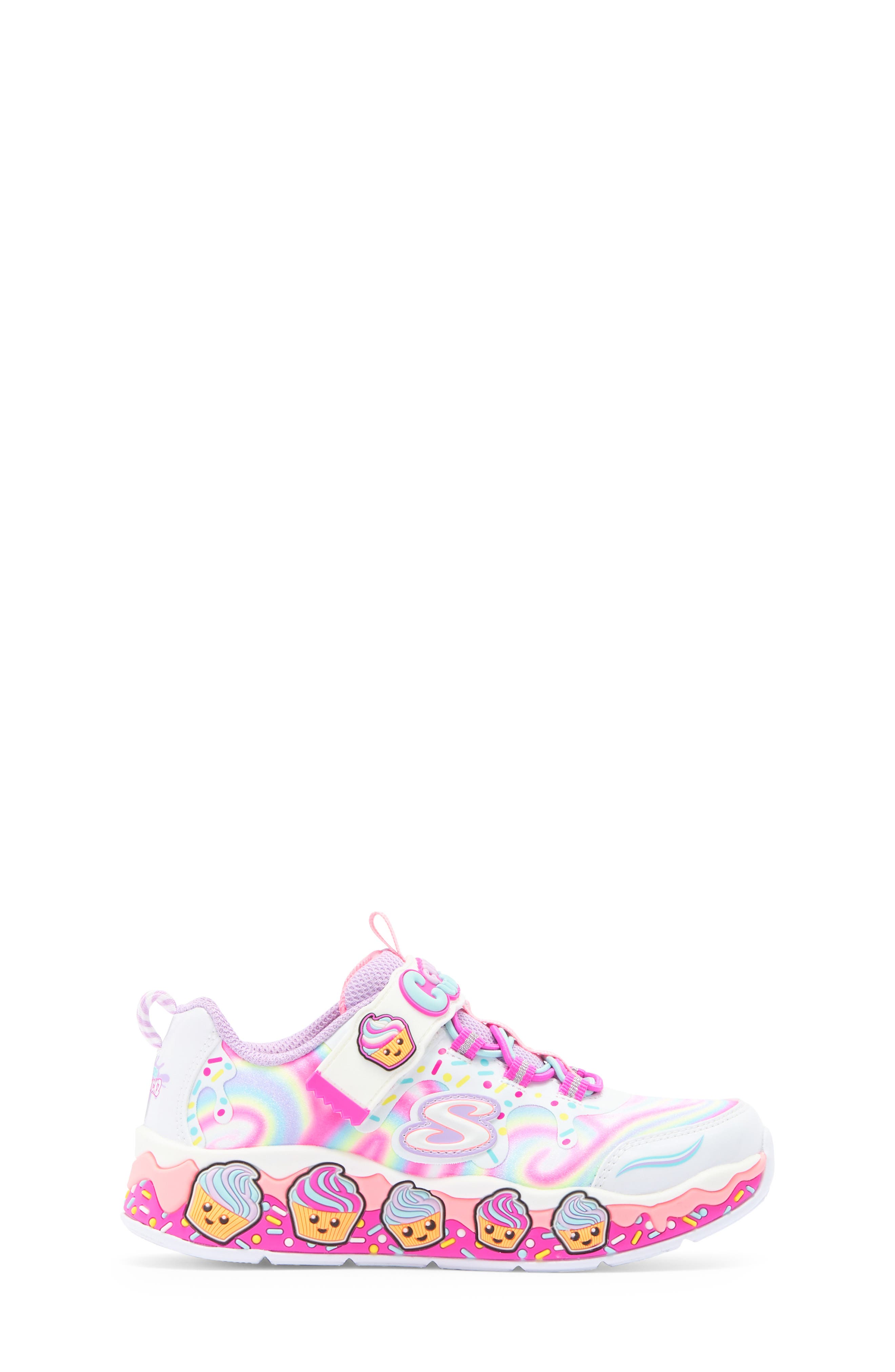 SKECHERS Kids' Cupcake Cutie Sneaker, Alternate, color, White/ Multi