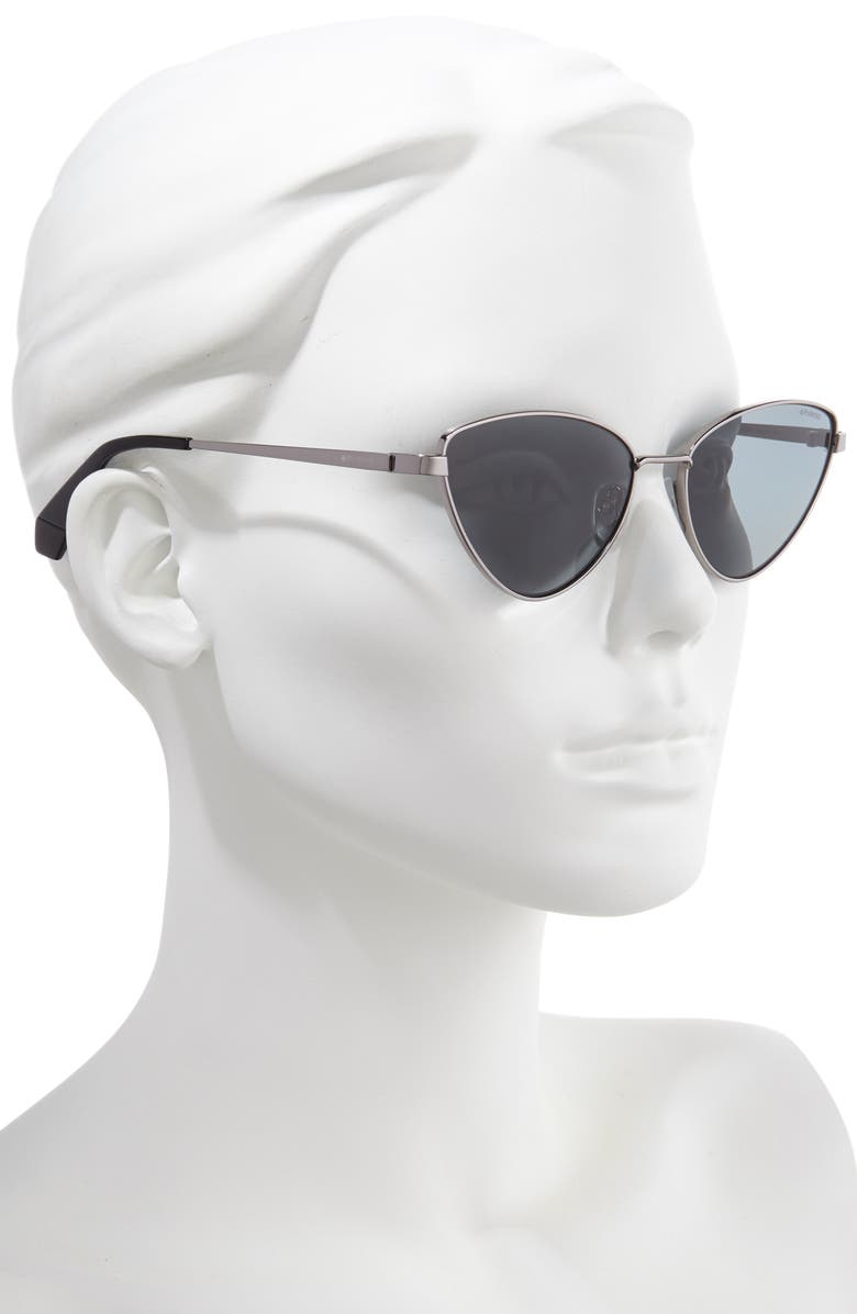Polaroid 56mm Polarized Cat Eye Sunglasses, Alternate, color,