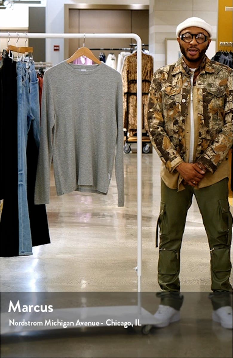 Clive Long Sleeve Waffle Knit Tee, sales video thumbnail