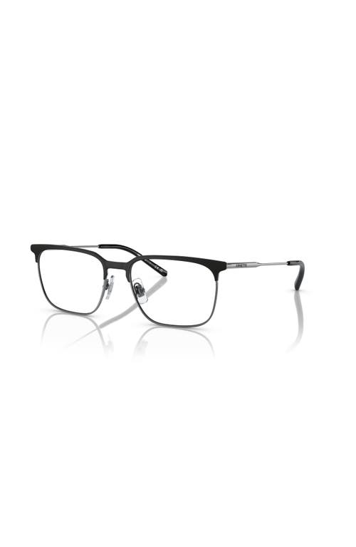 Arnette 53mm Rectangle Optical Glasses In Black