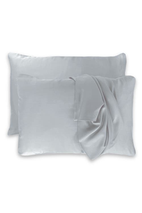 Bedvoyage Luxury 100% Viscose Cooling Pillowcase Set In Stone
