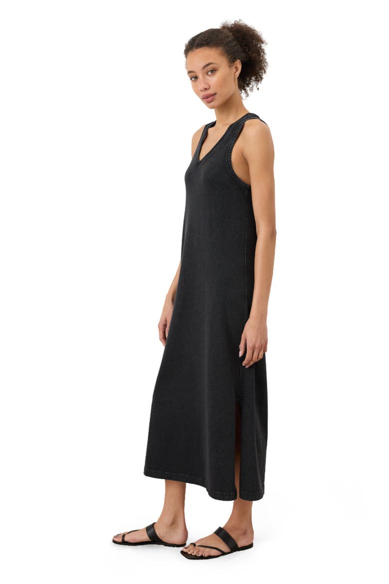 Organic Cotton Weekends Tank Dress, Alternate, color, Washed Black