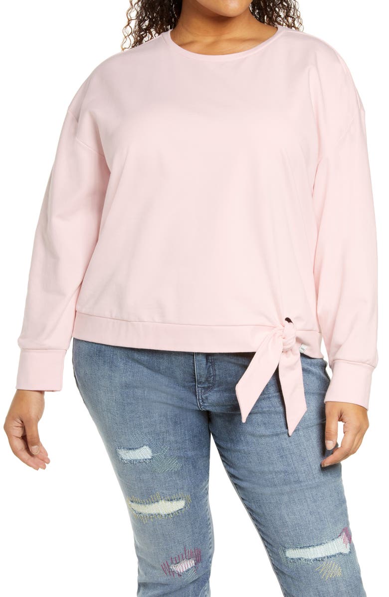 NYDJ Tie Sweatshirt, Main, color, 
