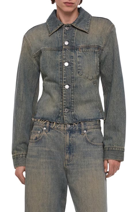 Brooklyn Raw Hem Denim Trucker Jacket
