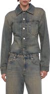 Helmut Lang Brooklyn Raw Hem Denim Trucker Jacket