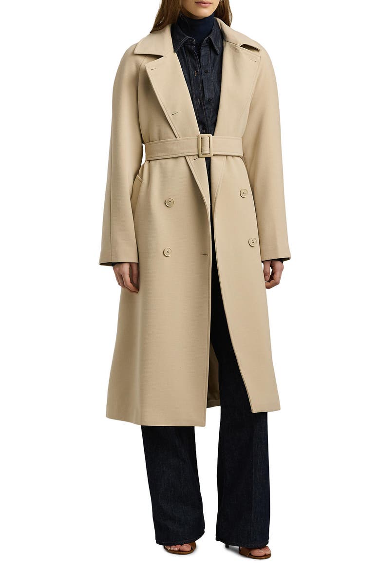 Crepe Belted Coat, Main, color, EXPLORER S
