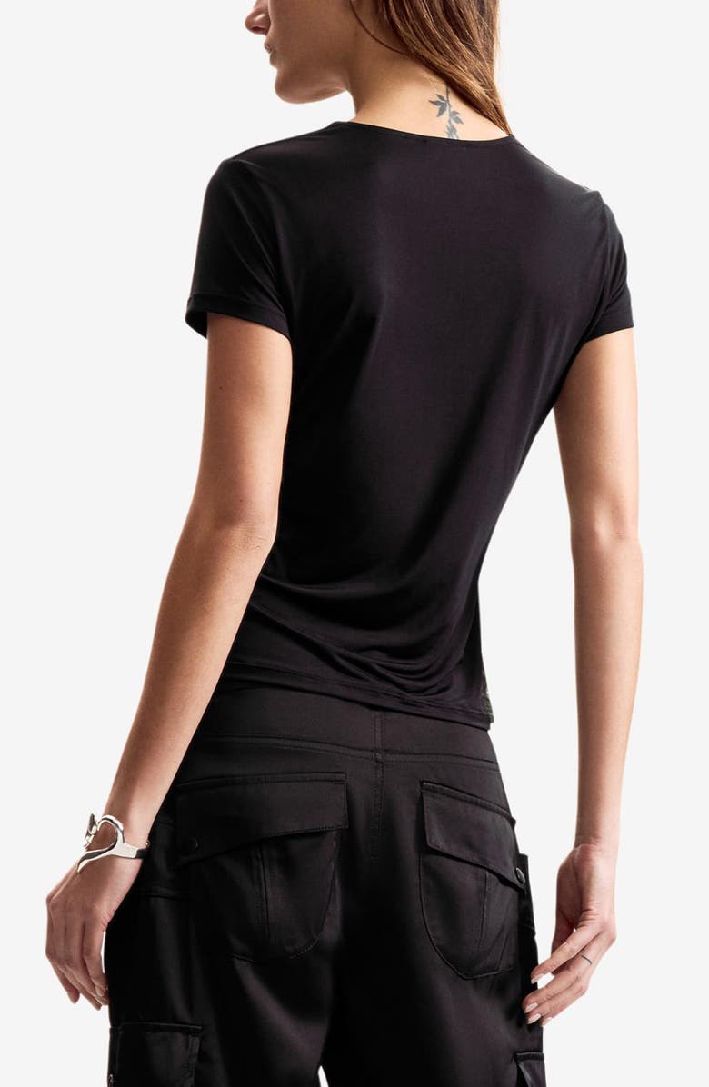 Desigual Lacroix Print T-Shirt, Alternate, color, Black