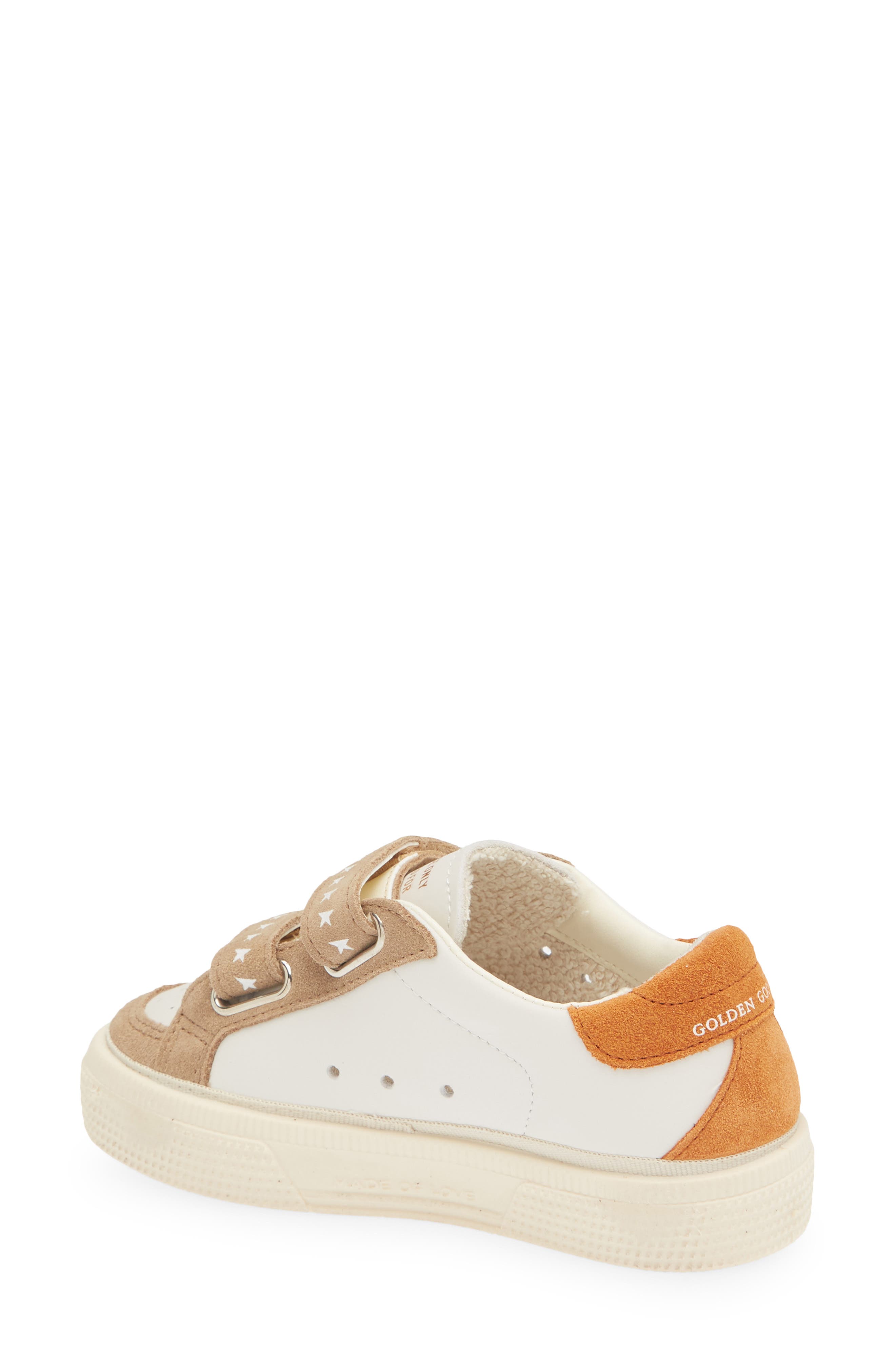 Kids' May School Sneaker, Alternate, color, MILK/ BROWN/ BLUE/ RUST