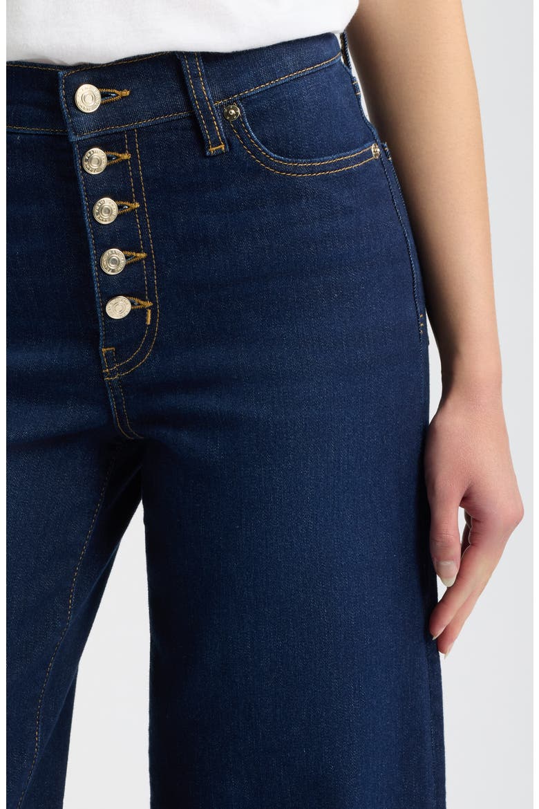 Le Slim Palazzo High Waist Wide Leg Jeans, Alternate, color, FAIRWAY
