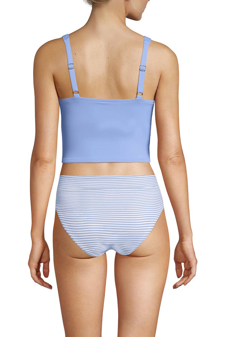 Sweetheart Wrap Midkini Top, Alternate, color, Soft Cloud Blue