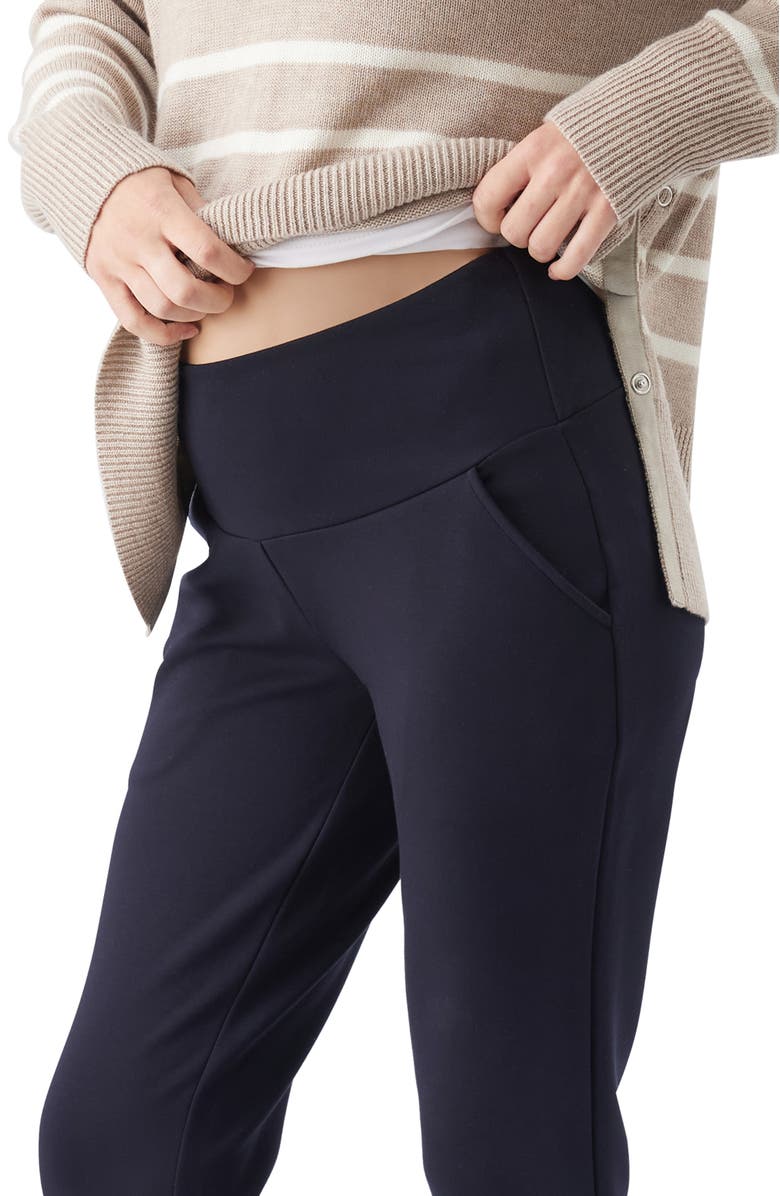 Ripe Maternity Super Soft Scuba Pant Ink, Alternate, color, Ink