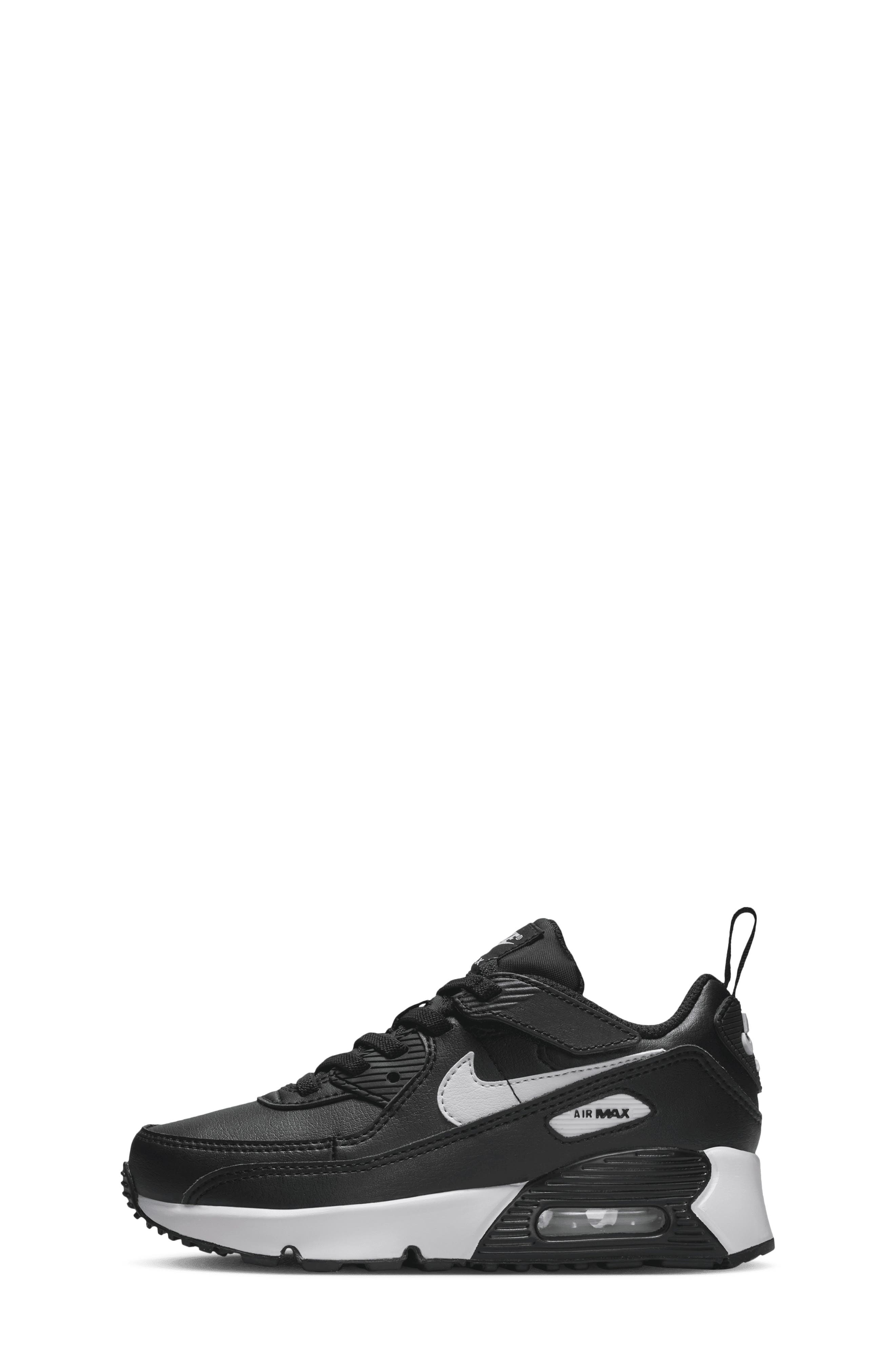 Nike Kids' Air Max 90 Sneaker, Alternate, color, Black/ Black/ White