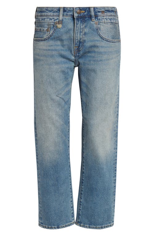 R13 Straight Leg Boyfriend Jeans In Blue