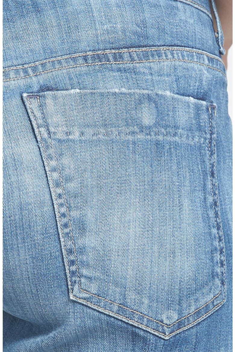 'Skyler' Denim Boyfriend Shorts, Alternate, color, SERENITY