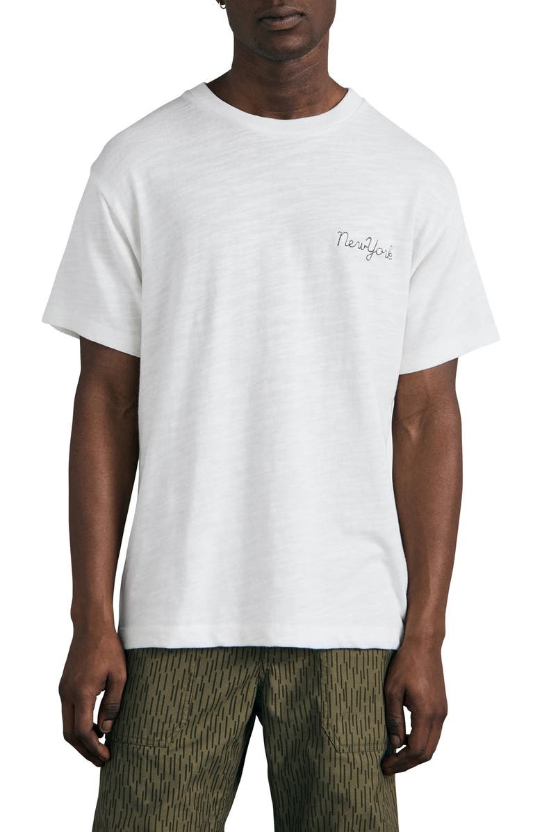 rag & bone Industries Cotton Graphic Tee, Main, color, 