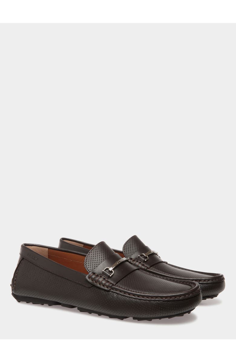 Bally Driver In Perforated Leather, Alternate, color,