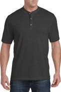 Harbor Bay by DXL Wicking Jersey Henley Shirt