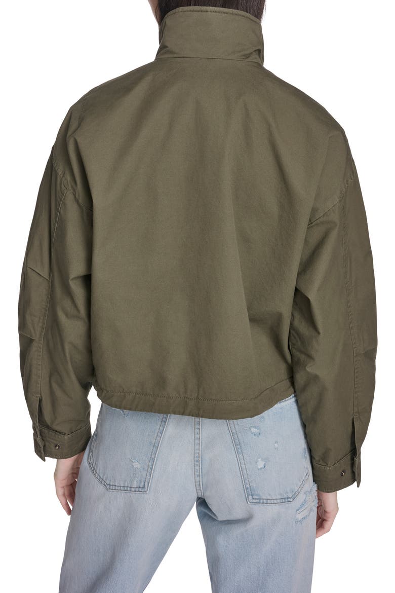 Crop Surplus Jacket, Alternate, color, OLIVE NIGHT