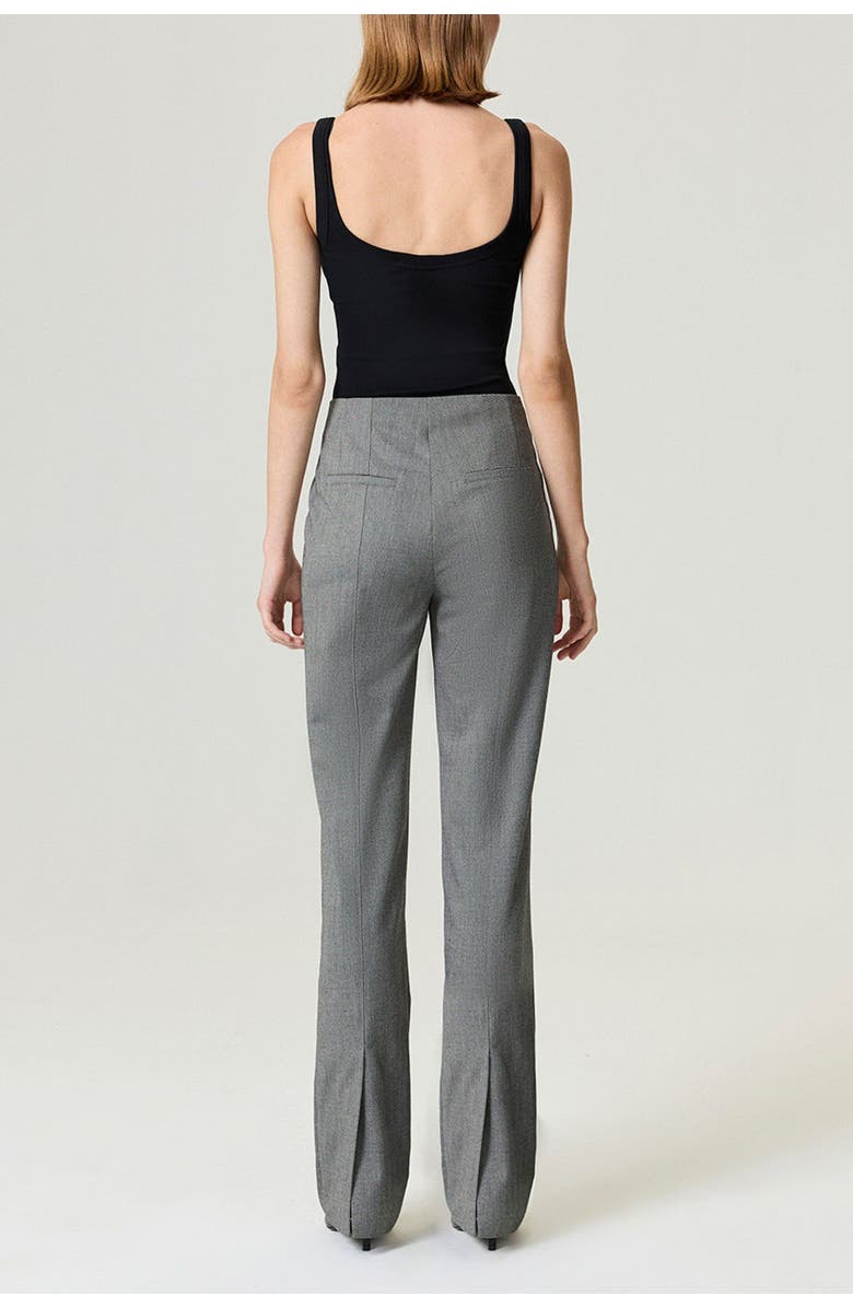 Nocturne Side Slit Tailored Pants, Alternate, color, Dark Grey