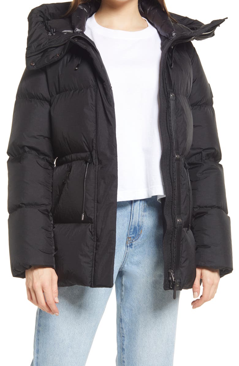 Mackage Freya Foil Shield Water-Repellent Hooded Down Jacket, Alternate, color, 