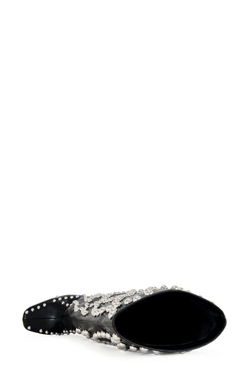 Azalea Wang Virgile Studded Knee High Boot In Black