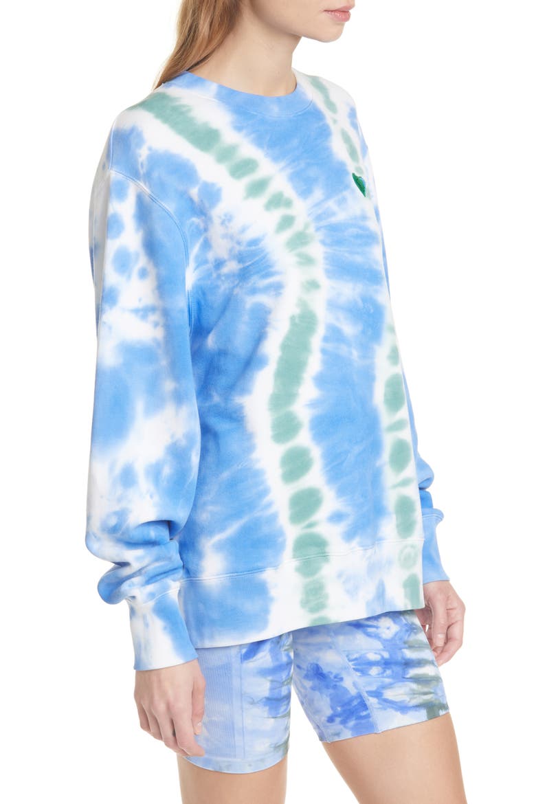 Tie Dye French Terry Sweatshirt, Alternate, color, VOLLEY BLUE TIE DYE